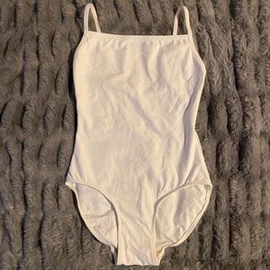Custom Eleve white leotard